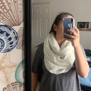 White Infinity Scarf